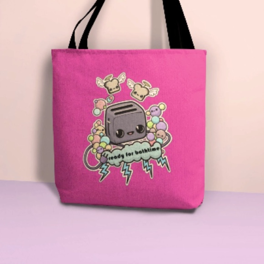 🌸⚡️Pink Kawaii Tote Bag